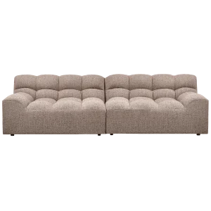 Allure 3-zits bank geweven stof bruin melange