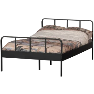 Mees bed twijfelaar metaal zwart 120x200 cm