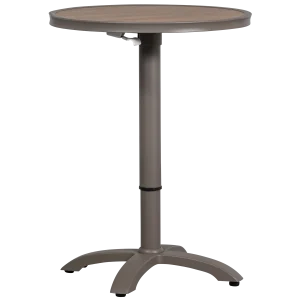 Jeppe hoogte verstelbare bartafel tuin aluminium bruin/grijs