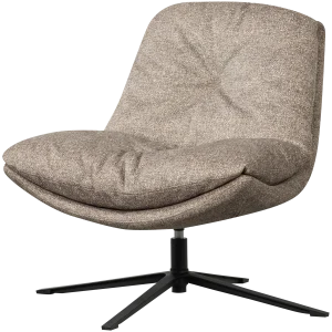 Arve draaifauteuil bedrukte stof natural melange