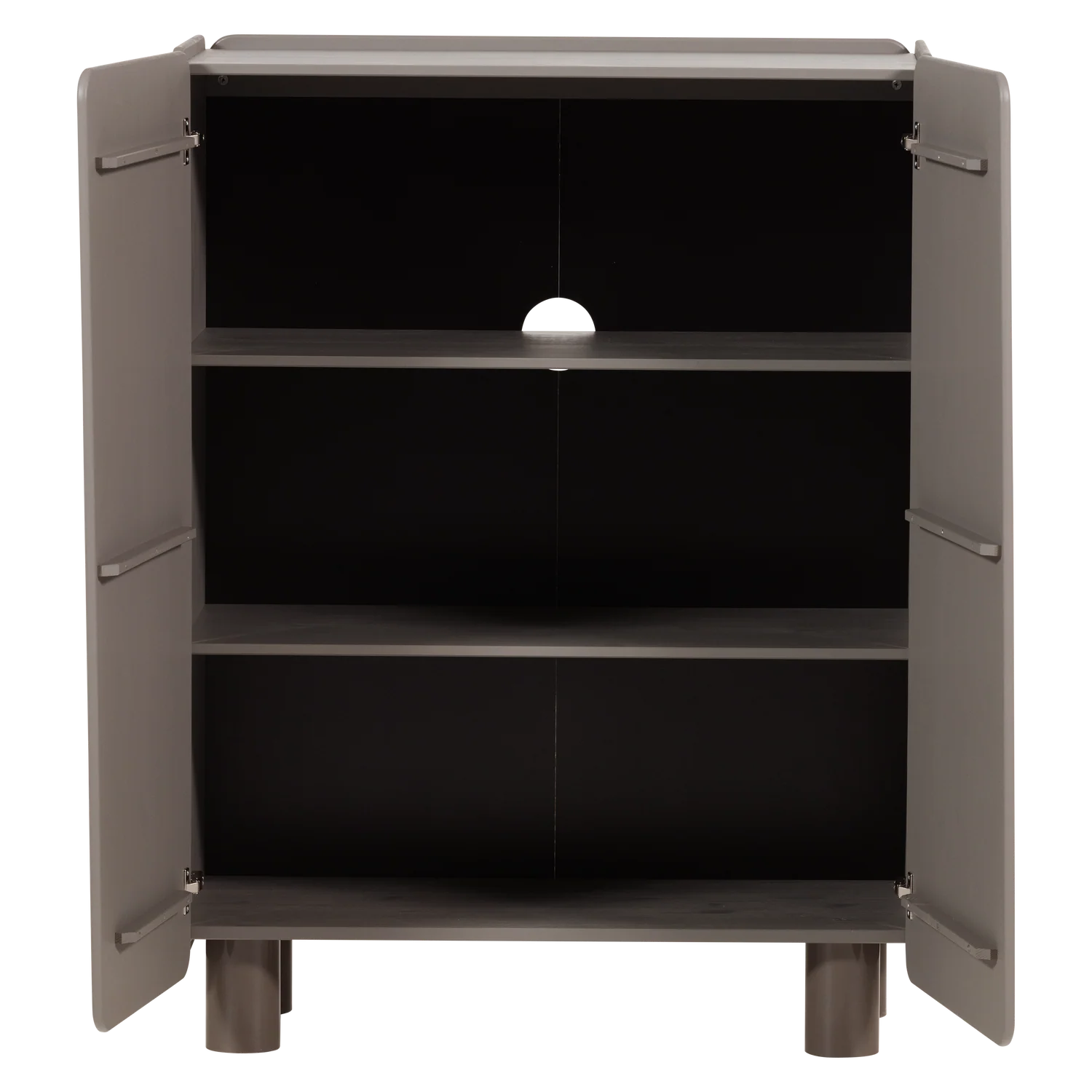 Root 2-deurs kast grenen truffel bruin - Afbeelding 7