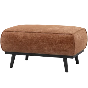 Statement hocker chenille velvet terra